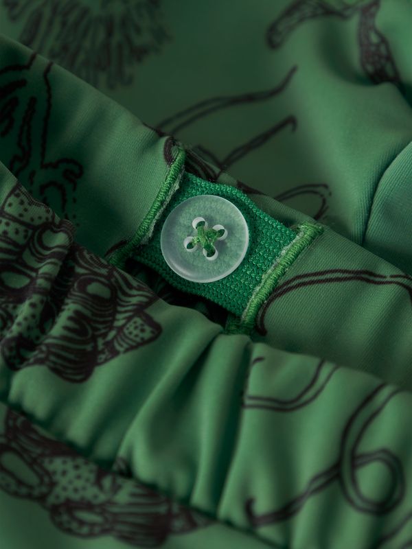 13251969 Zwemshort Jongens Groen met Oceaanprint