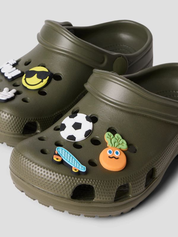13263283 Kinder Clogs Khaki met Badges