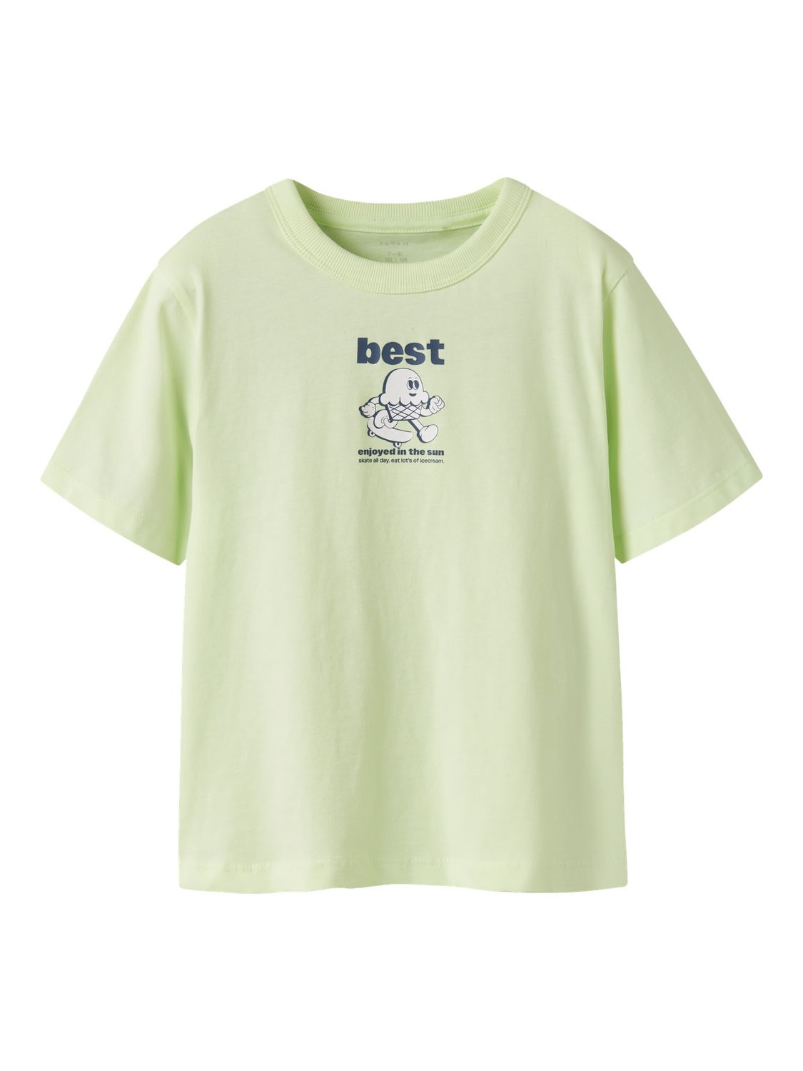 13254331 T-shirt Jongens Lichtgroen met Best Print