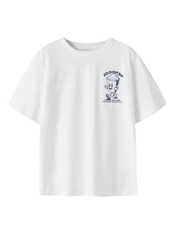 13254331 T-shirt Jongens Wit met Scoopus Backprint