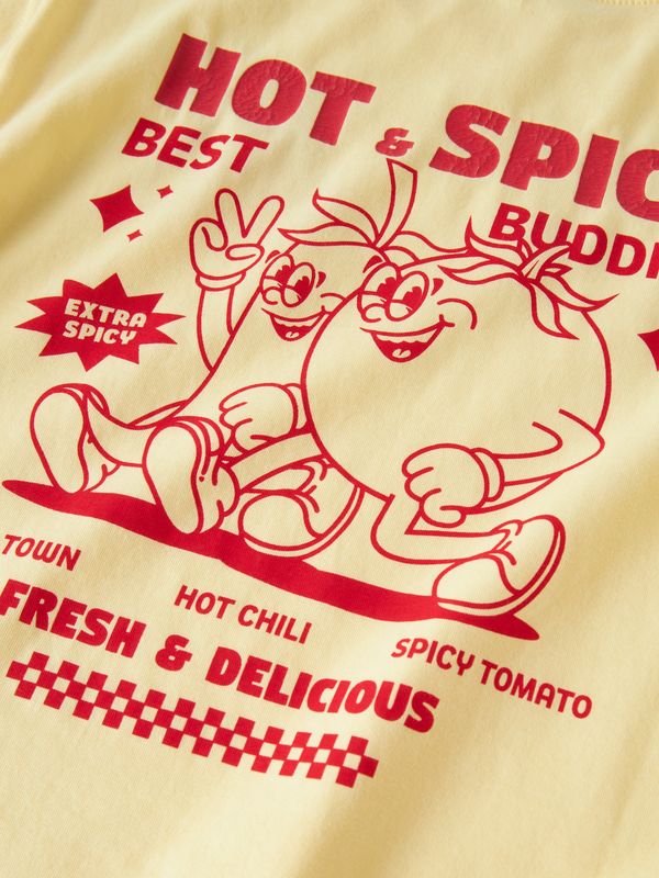 13255308 Name It Jongens T-shirt Hot &amp; Spicy Geel