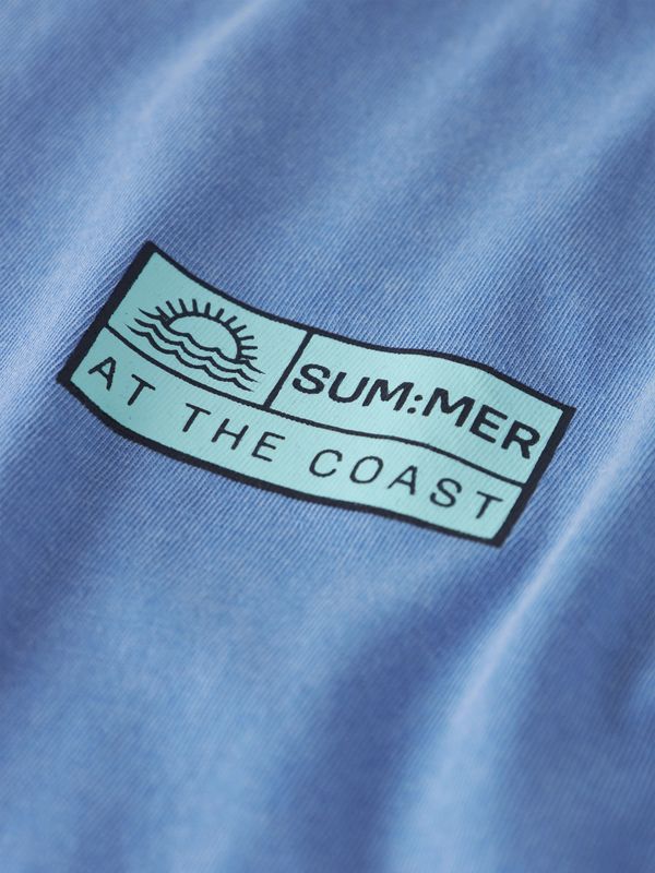 13241233 Name It Jongens T-shirt Summer At The Coast Lichtblauw
