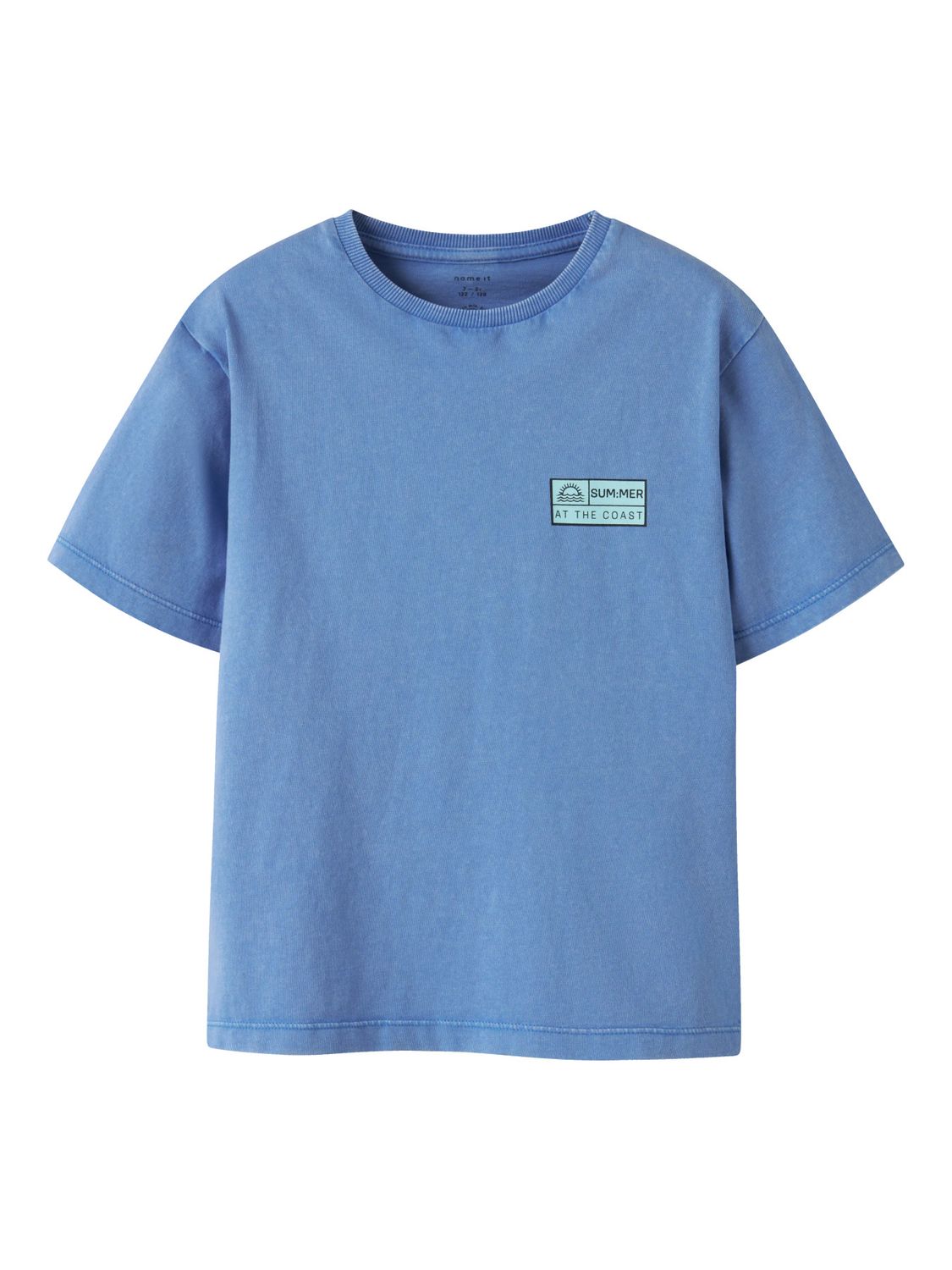 13241233 Name It Jongens T-shirt Summer At The Coast Lichtblauw