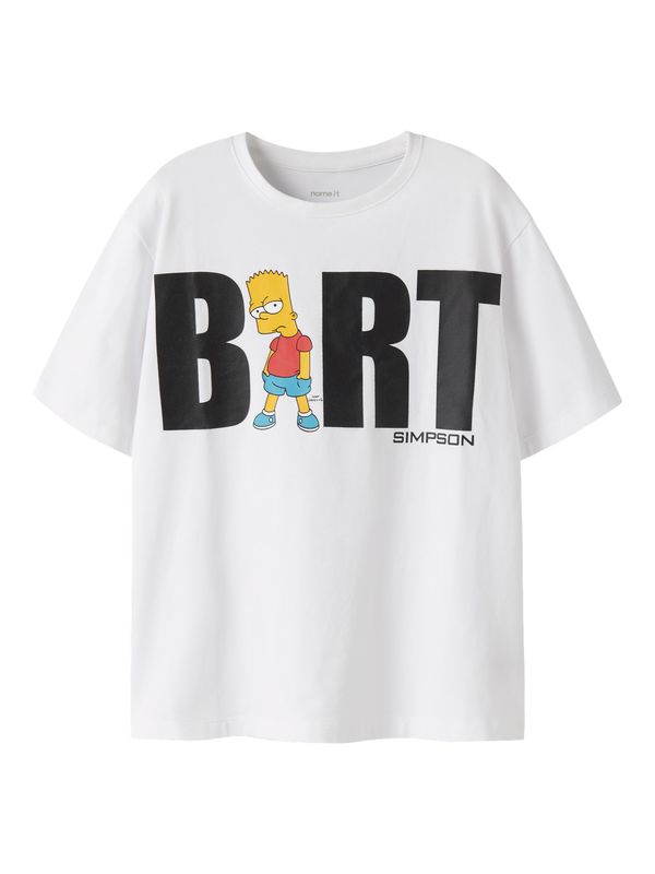 13257964 Name It Jongens T-shirt Bart Simpson Wit
