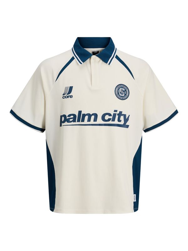 12293172 Jack &amp; Jones Junior Core Palm City Polo Off White