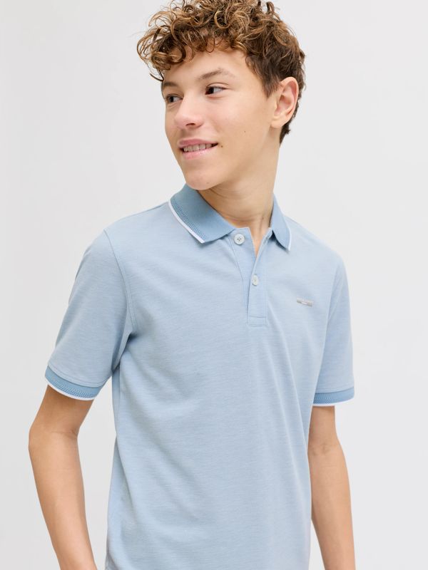 12279751 Jack &amp; Jones Junior Polo Lichtblauw