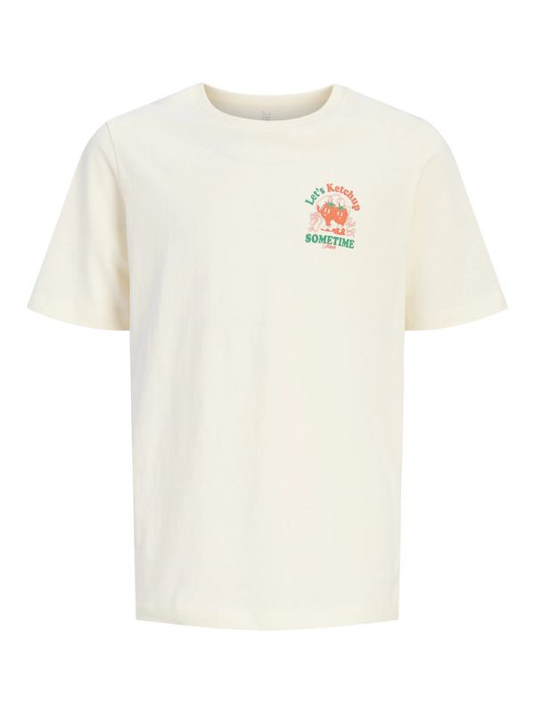 12305693 Jack &amp; Jones Junior Let’s Ketchup T-shirt Off White