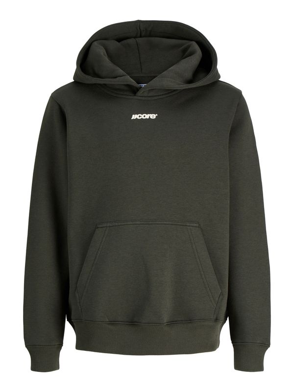 12301331 JACK &amp; JONES Junior JJCOR Hoodie Donkergroen