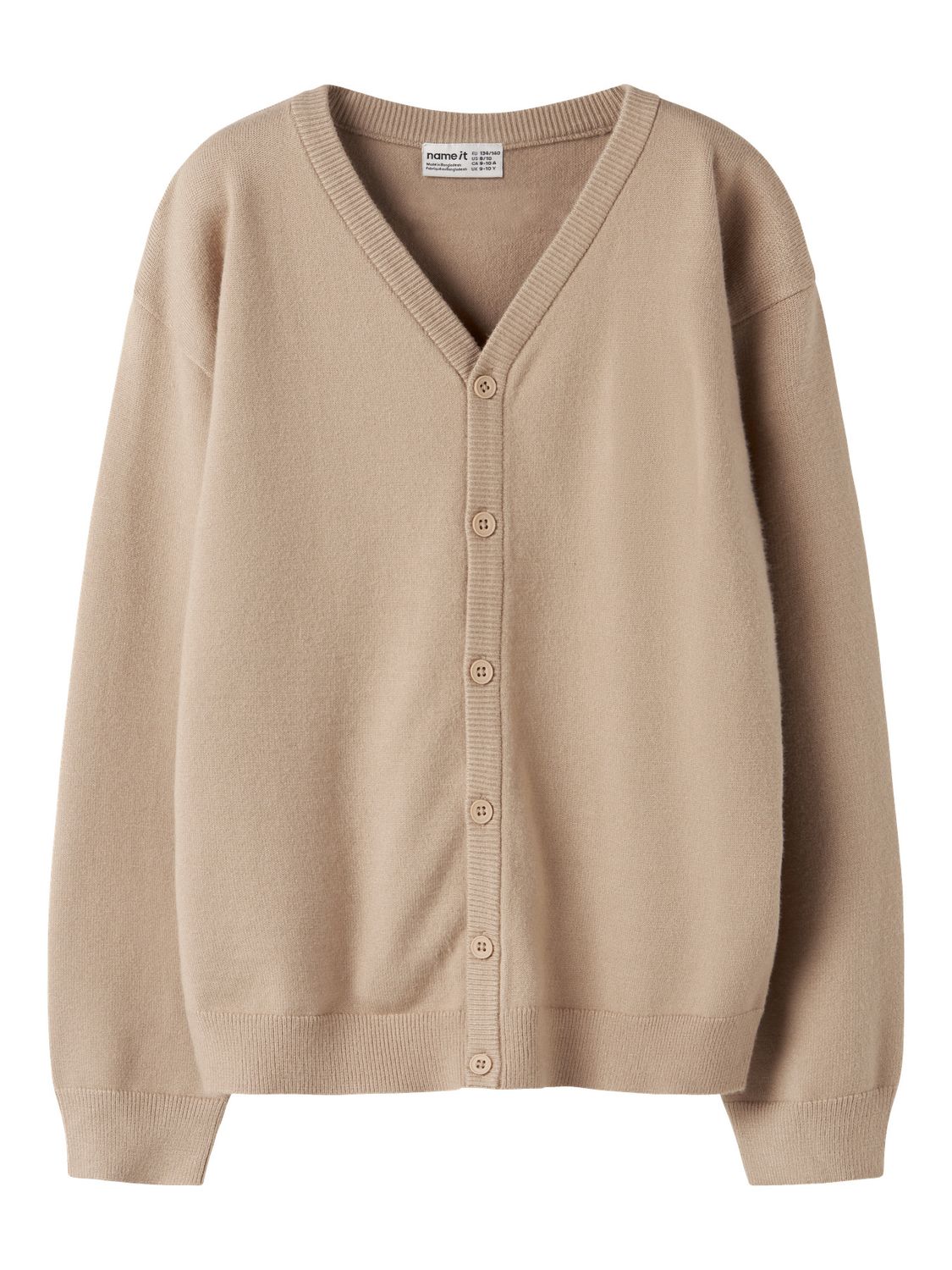 13257424 NAME IT Gebreid Vest Beige