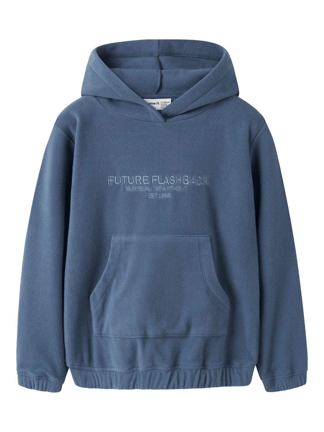 13258249 NAME IT Fleece Hoodie Future Flashback Blauw