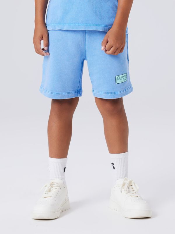 13241260 NAME IT Sweatshort Lichtblauw Summer At The Coast