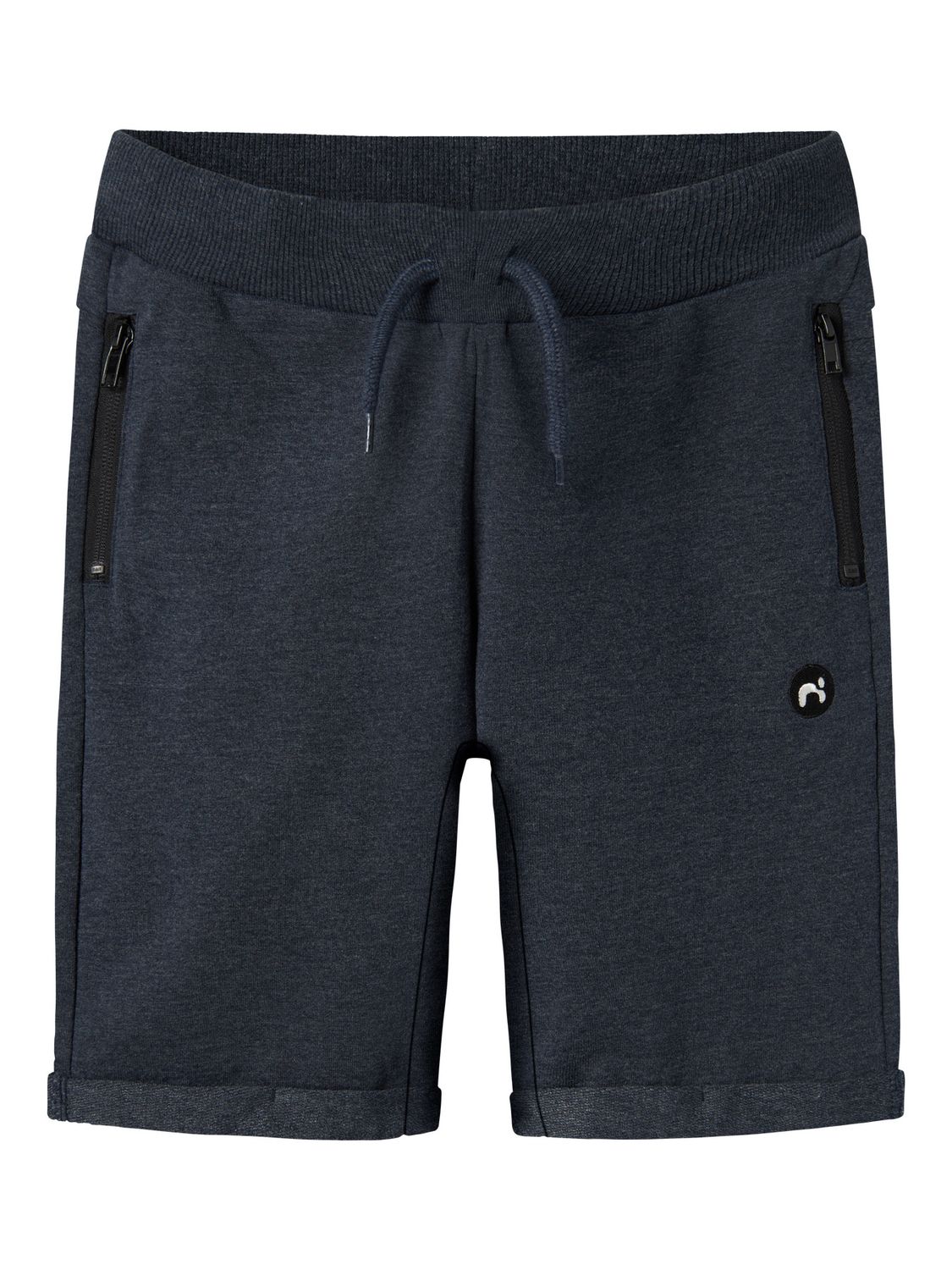 Donkerblauwe Sweatshort met Ritszakken voor Jongens