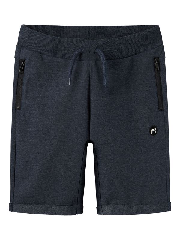 Donkerblauwe Sweatshort met Ritszakken voor Jongens