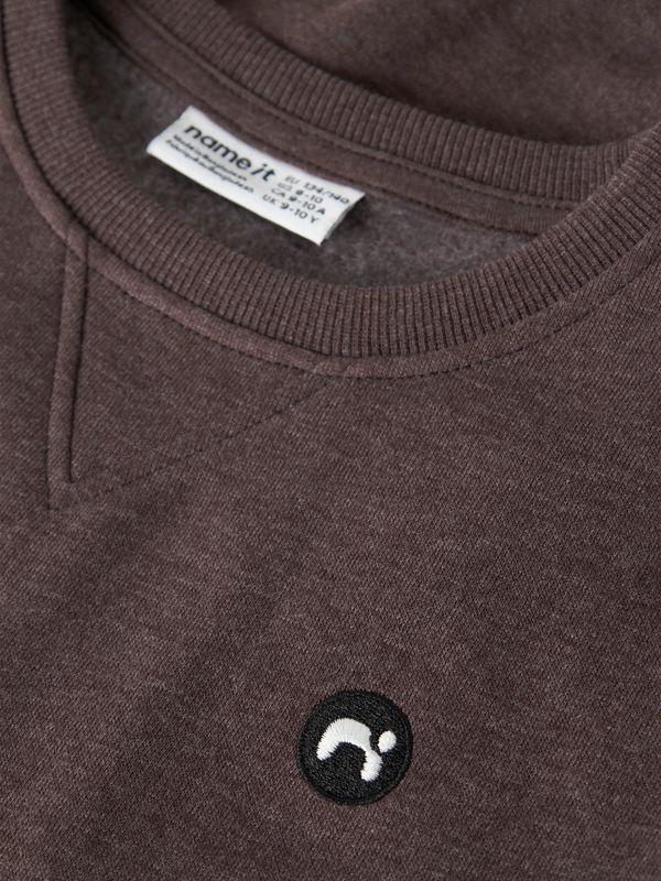 13220321 – Bruine Sweater voor Jongens met Ronde Hal