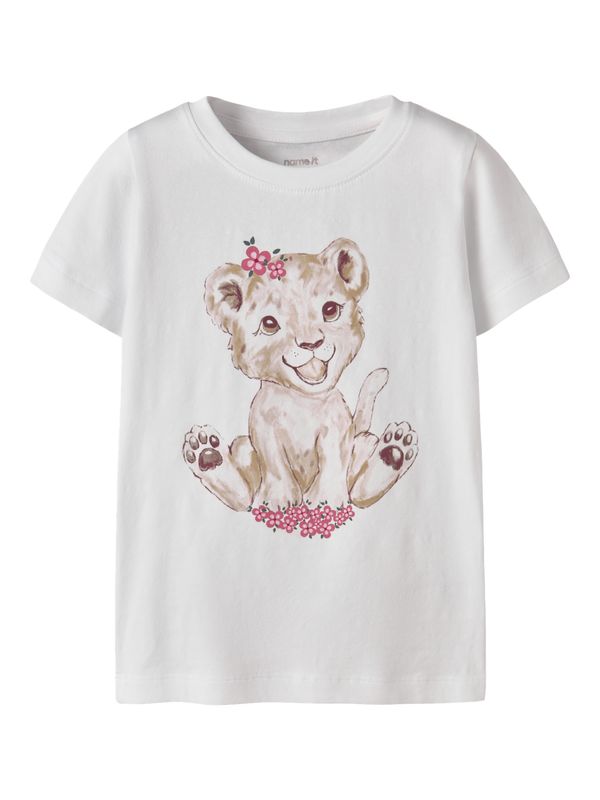 13255545 – Name It meisjes T-shirt met leeuwenwelp print