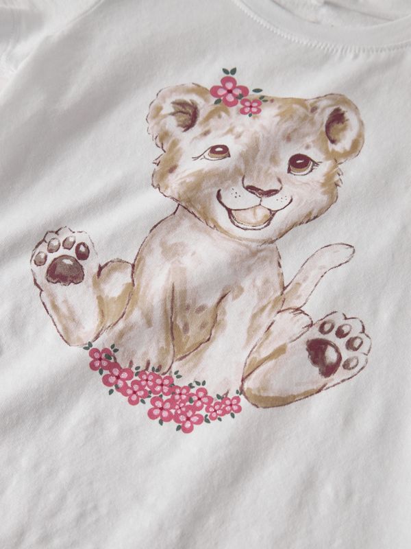 13255545 – Name It meisjes T-shirt met leeuwenwelp print