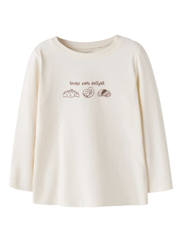 13257318 – Name It ecru meisjes longsleeve met café print