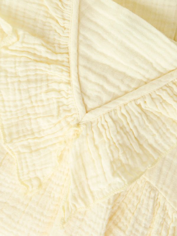 13254676 – Name It lichtgele mousseline meisjes jurk met ruches