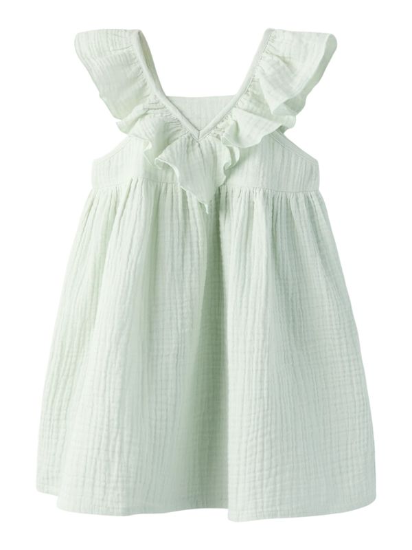 13254676 – Name It mintgroene mousseline meisjes jurk met ruches