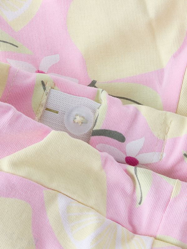13254654 – Name It roze short met citroenprint voor meisjes