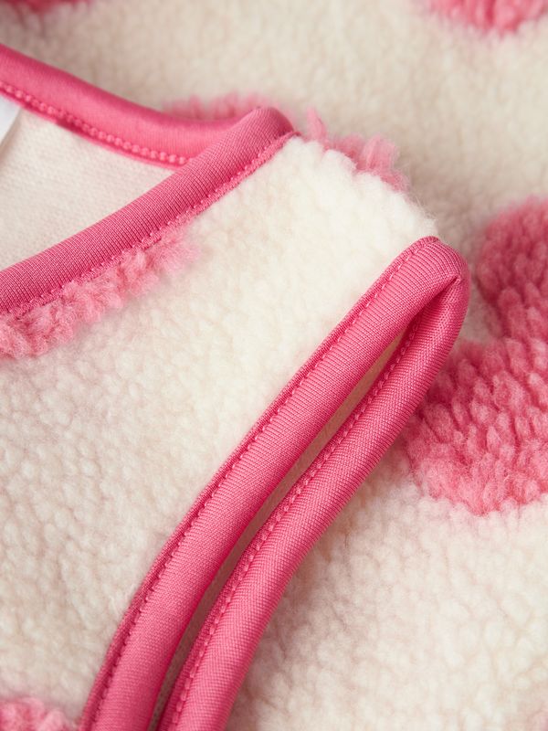13258365 – Name It teddy gilet met roze hartjes