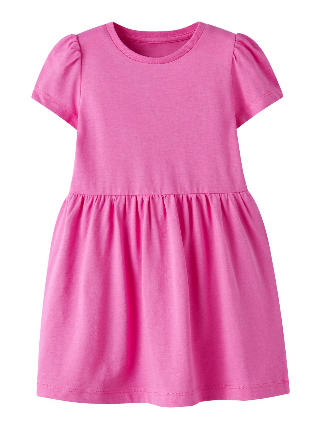 13253371 – Name It roze meisjes jurk met pofmouwen