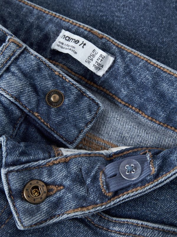 13242769 NAME IT Meisjes Balloon Fit Denim Bermuda Medium Blue Denim
