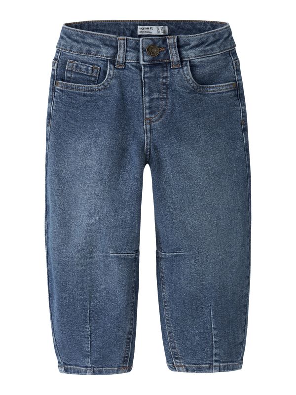 13242769 NAME IT Meisjes Balloon Fit Denim Bermuda Medium Blue Denim