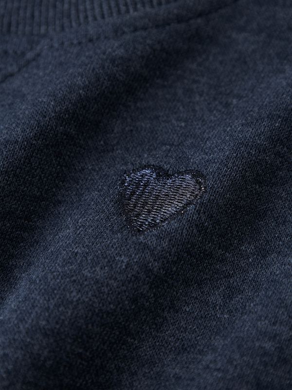 13245042 NAME IT Meisjes Sweater Donkerblauw met Hartje