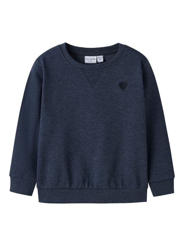 13245042 NAME IT Meisjes Sweater Donkerblauw met Hartje