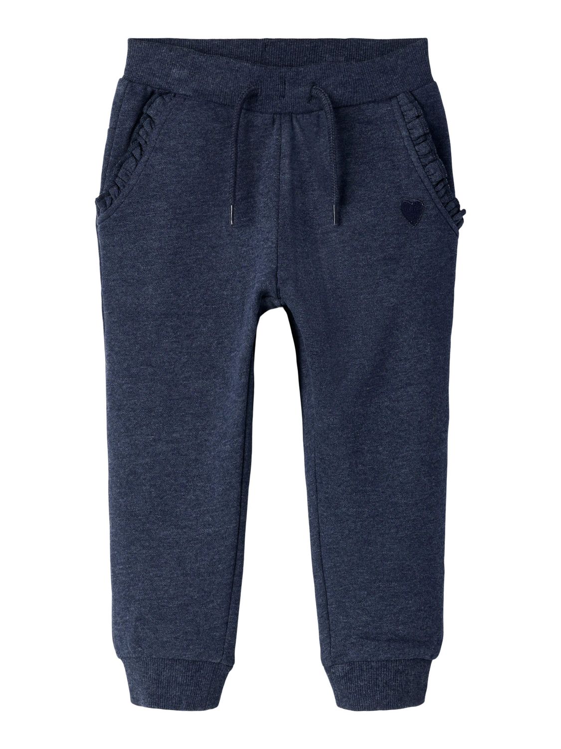 13245043 NAME IT Meisjes Joggingbroek Donkerblauw met Hartje