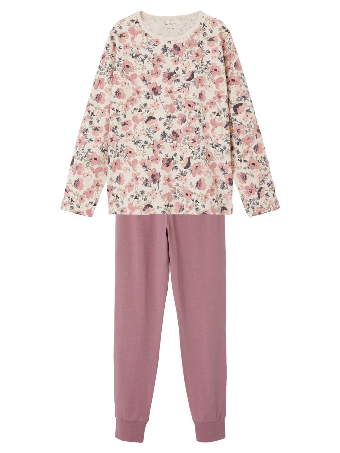 13227053 NAME IT Meisjes Pyjama Bloemen Oudroze