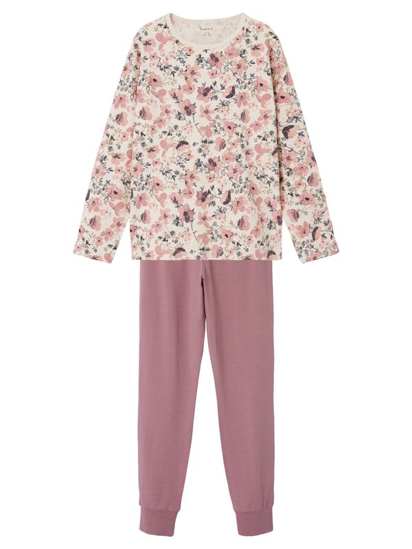 13227053 NAME IT Meisjes Pyjama Bloemen Oudroze