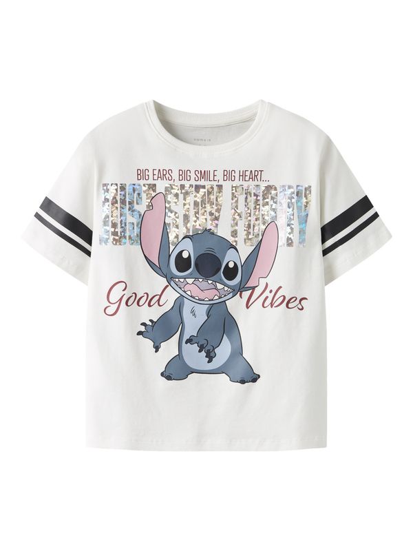 NAME IT Disney Stitch T-shirt Meisjes Wit – 13252107