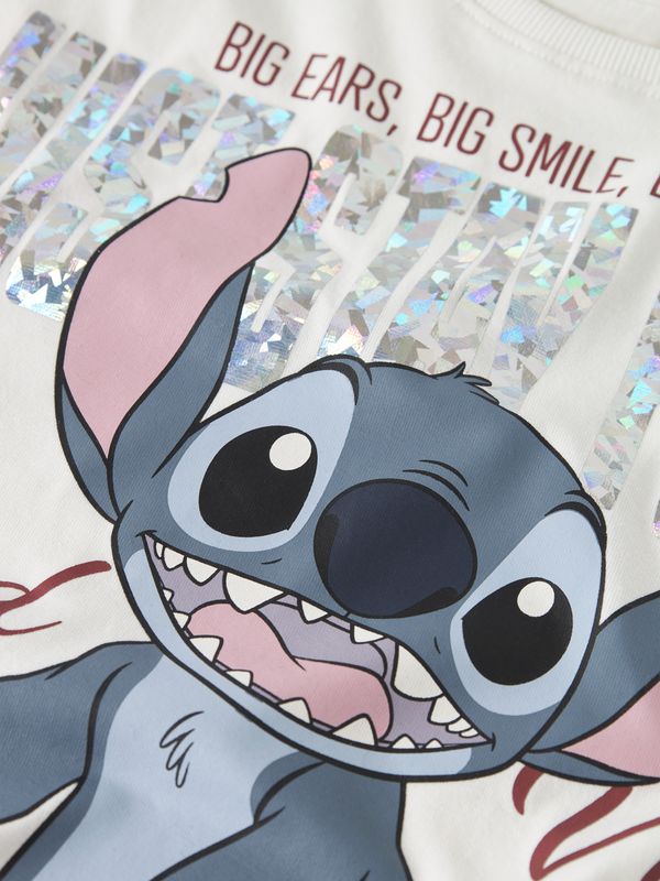 NAME IT Disney Stitch T-shirt Meisjes Wit – 13252107