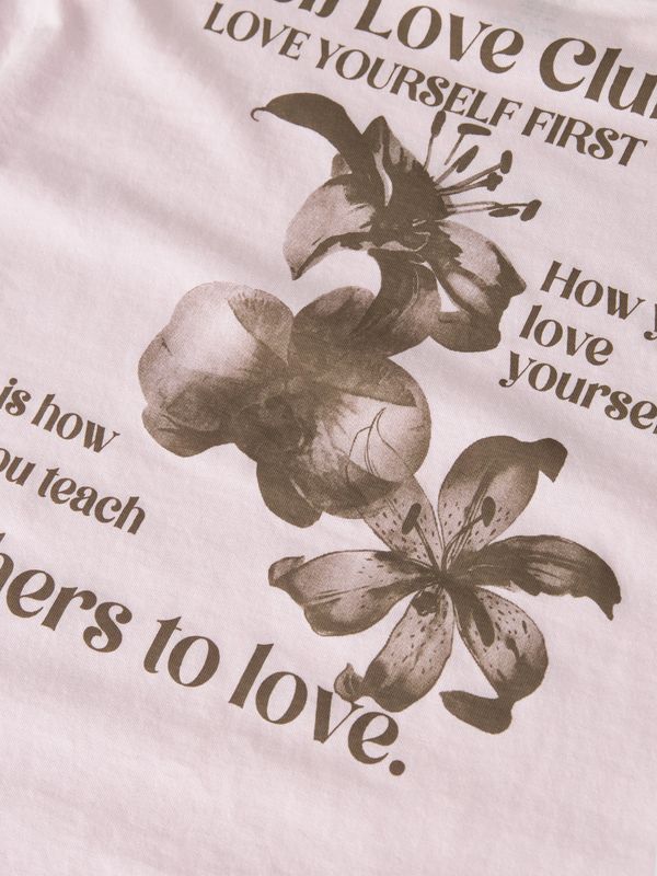 NAME IT Meisjes T-shirt Self Love Club Lichtroze – 13255451