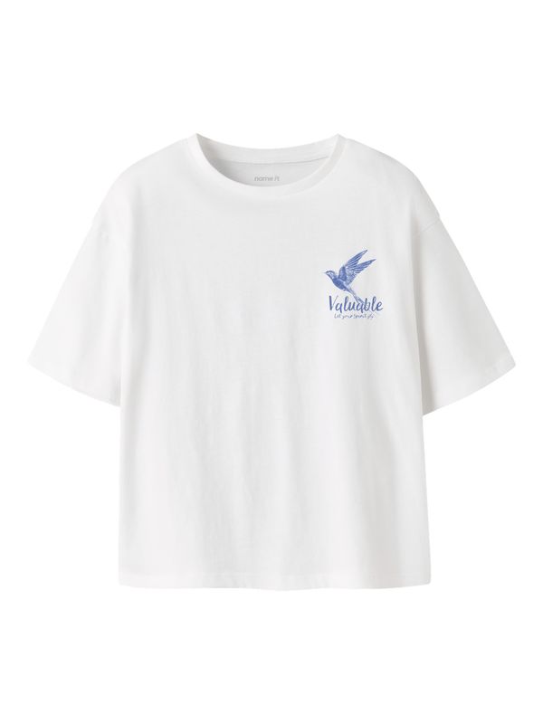 NAME IT Meisjes T-shirt Valuable Wit – 13254520