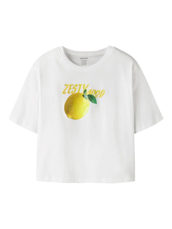 NAME IT Meisjes T-shirt Zesty Mood Wit – 13254574