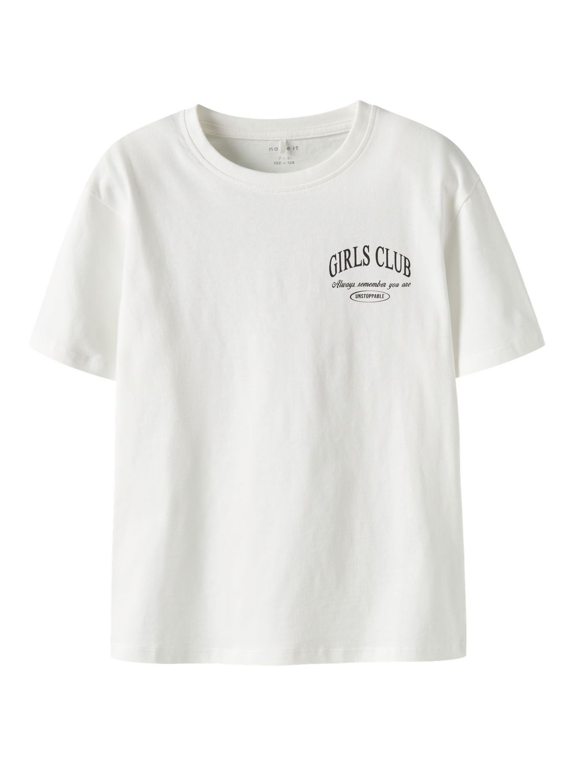 NAME IT Meisjes T-shirt Girls Club Wit – 13251689