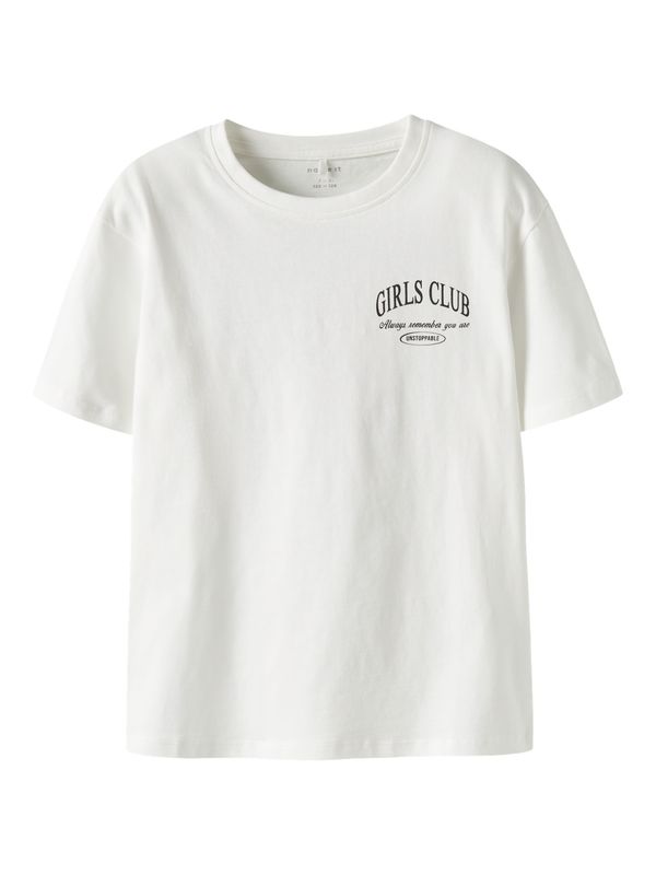 NAME IT Meisjes T-shirt Girls Club Wit – 13251689
