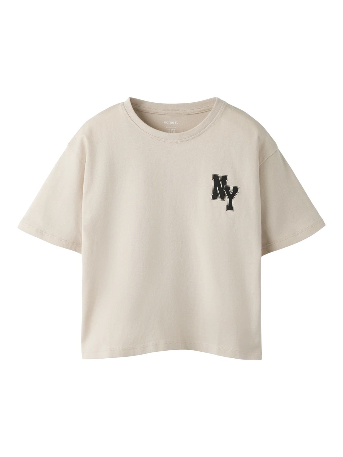 NAME IT Meisjes T-shirt NY Beige – 13251689