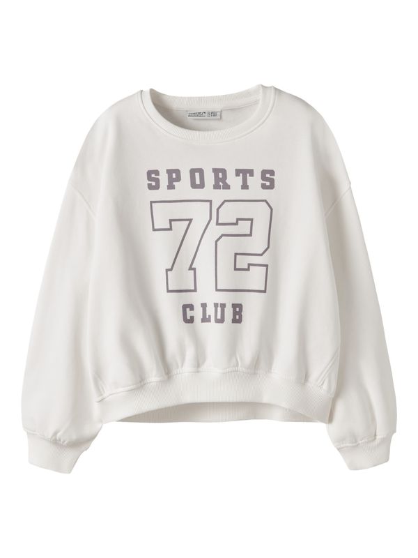 NAME IT Meisjes Sweater Sports Club 72 Gebroken Wit – 13252083