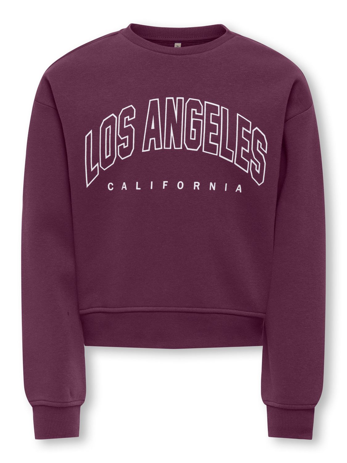 ONLY Meisjes Sweater Los Angeles Bordeaux – 15353354