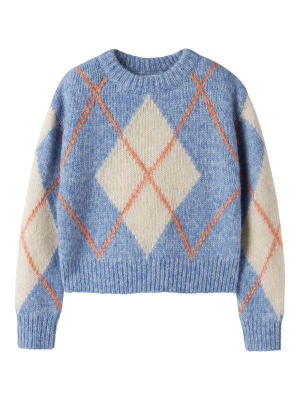 NAME IT Meisjes Gebreide Ruittrui Blauw – 13259446
