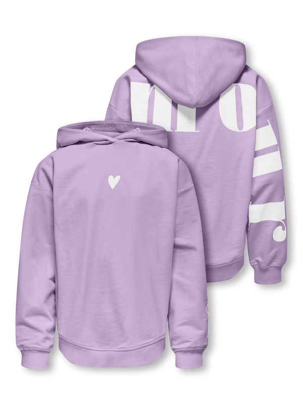 ONLY Meisjes Hoodie Love Lila – 15369479