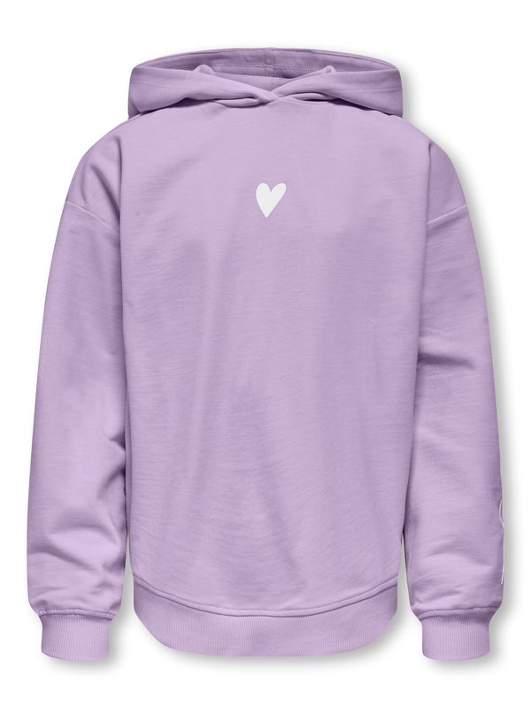 ONLY Meisjes Hoodie Love Lila – 15369479