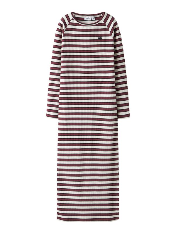 NAME IT Meisjes Geribde Maxi Jurk Gestreept – 13251716