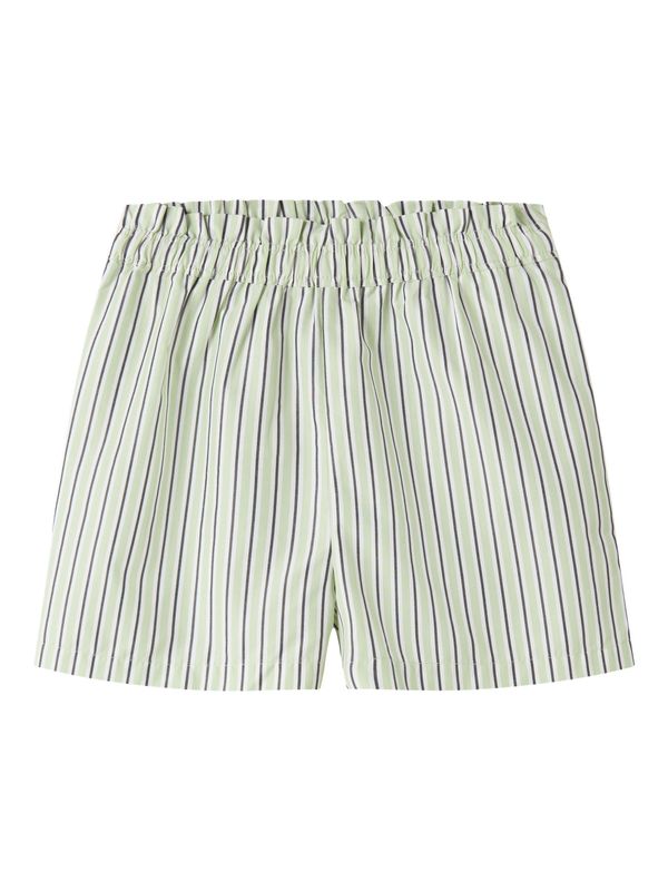 NAME IT Meisjes Gestreepte Short Groen – 13251274