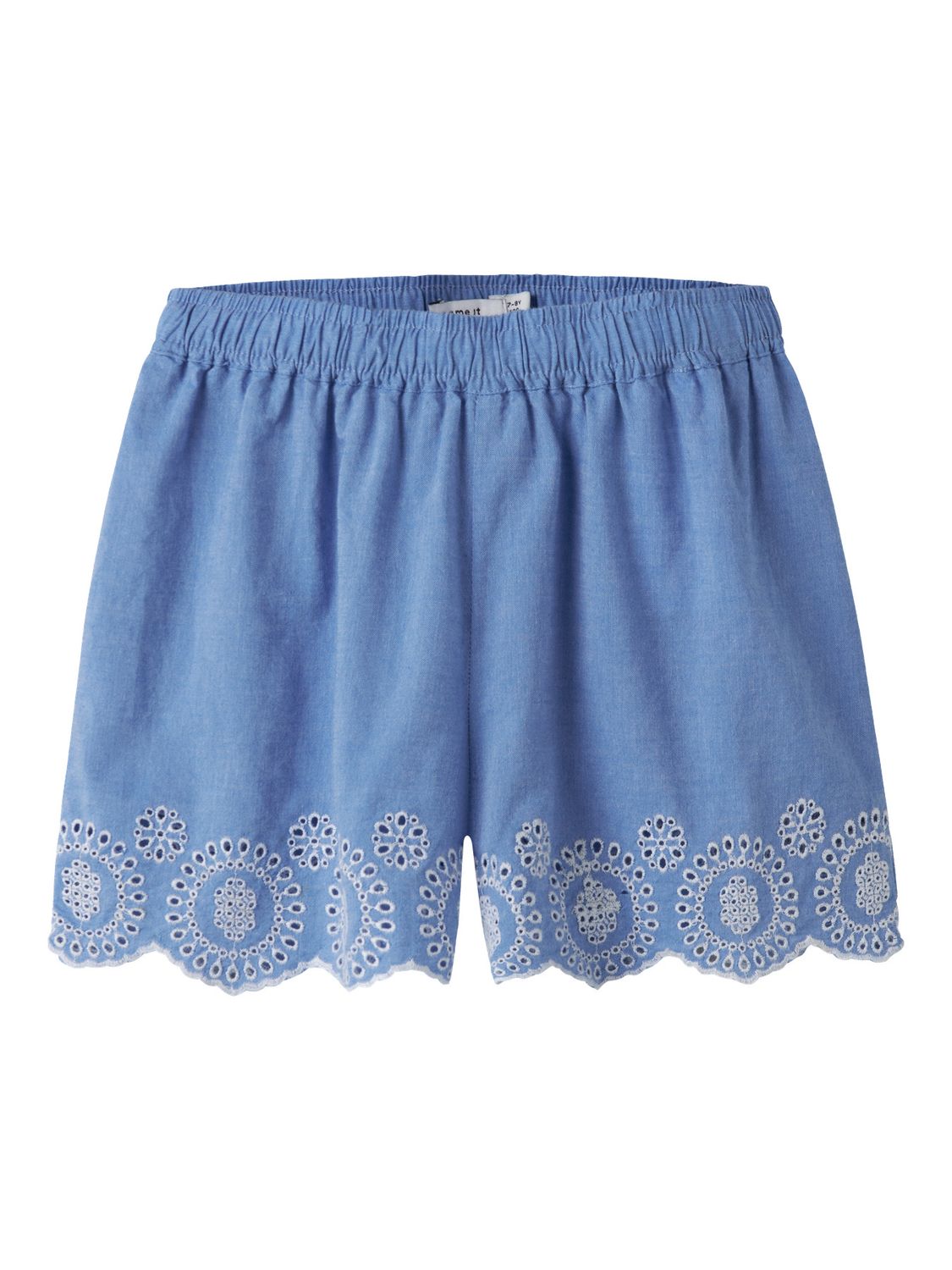 NAME IT Meisjes Broderie Short Lichtblauw – 13254768