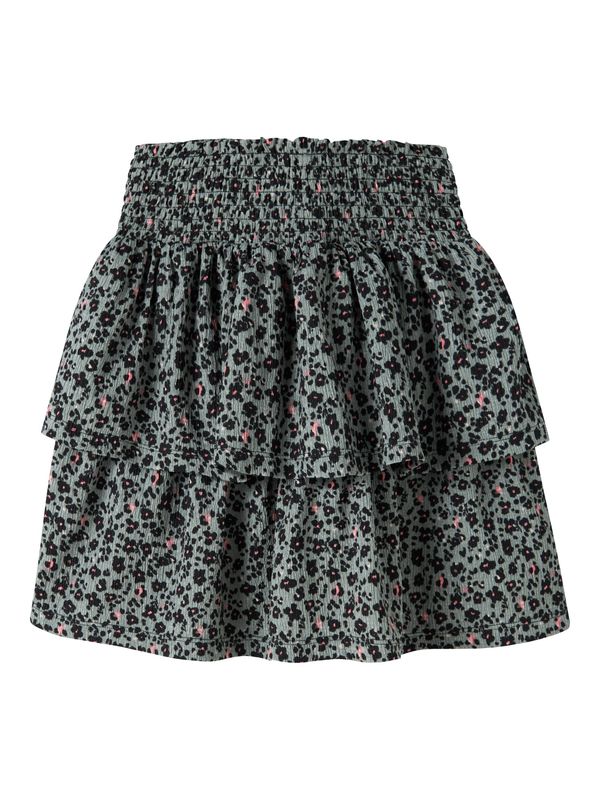 NAME IT Meisjes Rok met Bloemenprint Groen – 13258312